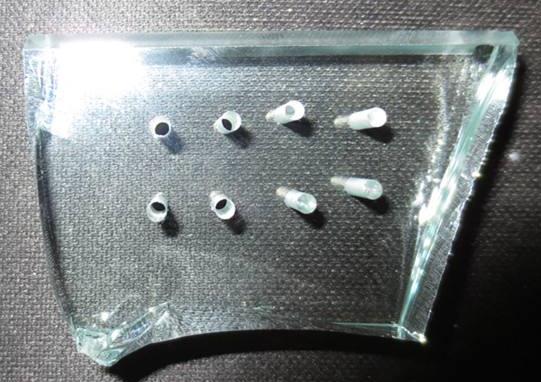 綠光（guāng）激光切割機切割玻璃效果