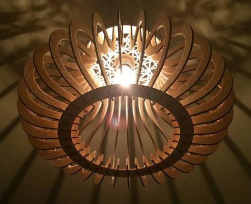 激光切割加（jiā）工金屬燈飾