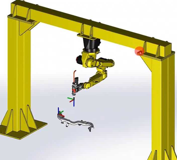 機械手激光切割機之（zhī）龍門